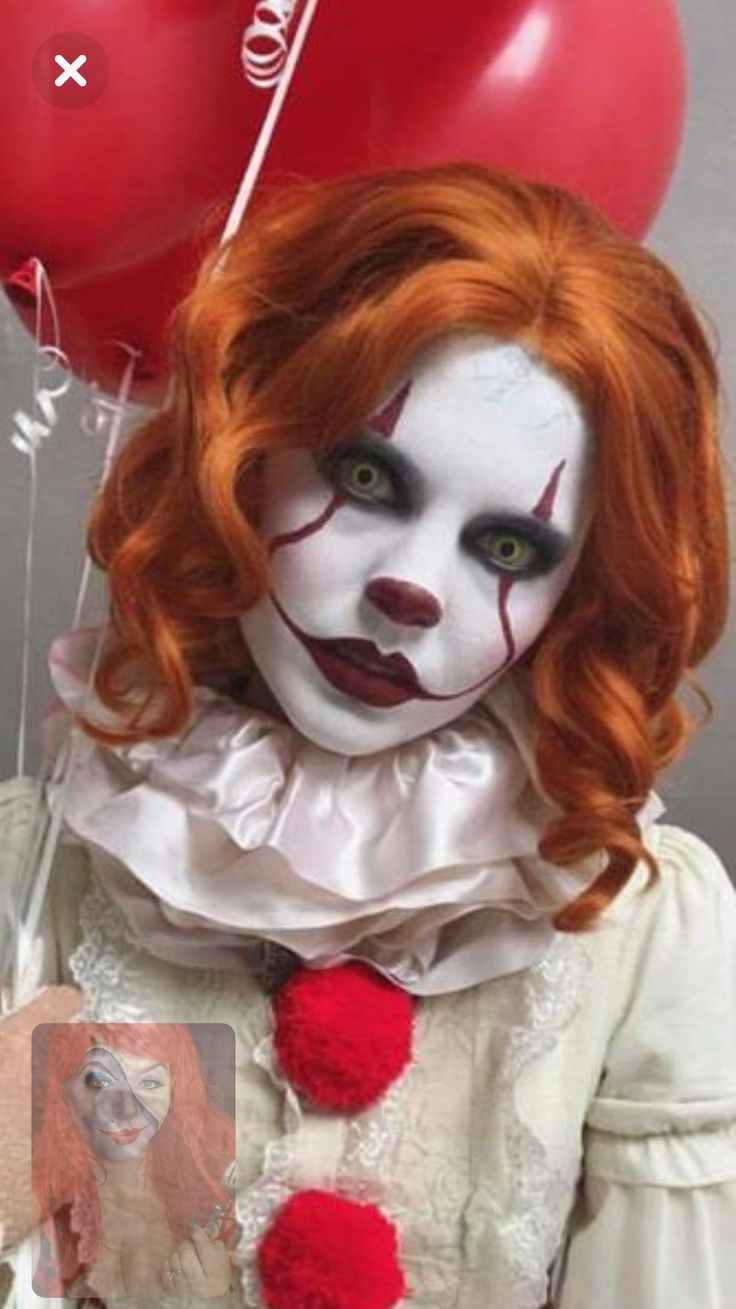 Creeps? It Makeup Clown Pennywise, It Makeup Clown Women, Pennywise Makeup Women, Pennywise Makeup Girl, Pennywise Makeup Tutorial, Scary Clown Makeup Creepy, Scary Pennywise, Pennywise Halloween Costume, Pennywise Makeup