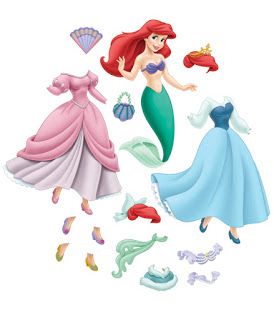 Bonecas de Papel: Ariel | Bambole di carta, Principesse disney, Principesse