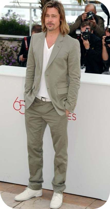 Garden party chic attire men 40 Ideas for 2019 #garden #party Party Dress Codes, Blazer And T Shirt, Suit Ideas, Mens Fashion Inspiration, Garden Party Dress, Fashion Business Casual, Suit Style, Cannes Film Festival, Brad Pitt