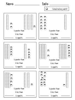 Comparing with Place Value (Tens and Ones) | Tens and ones, Place ...