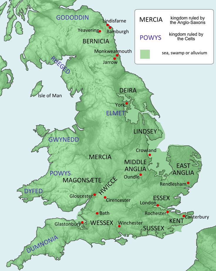 a map of england showing the location of major cities and towns in which they were located