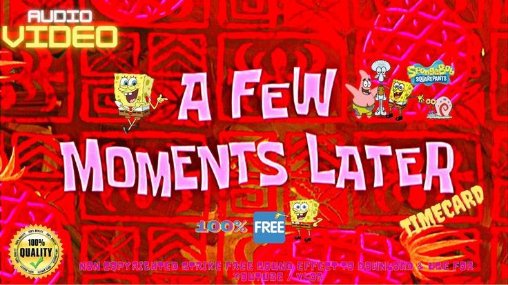 Spongebob Time Cards 5 Minutes