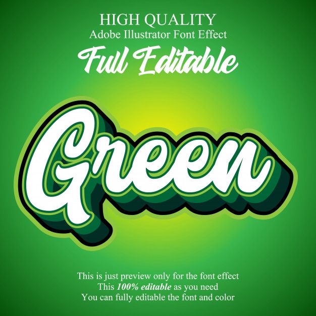 an advertisement for green with the words,'high quality'in white and green