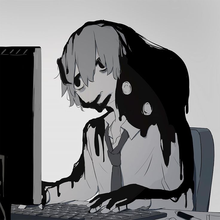 a person sitting in front of a computer keyboard