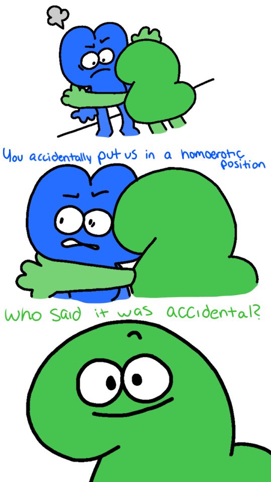 two green and blue cartoon characters hugging each other