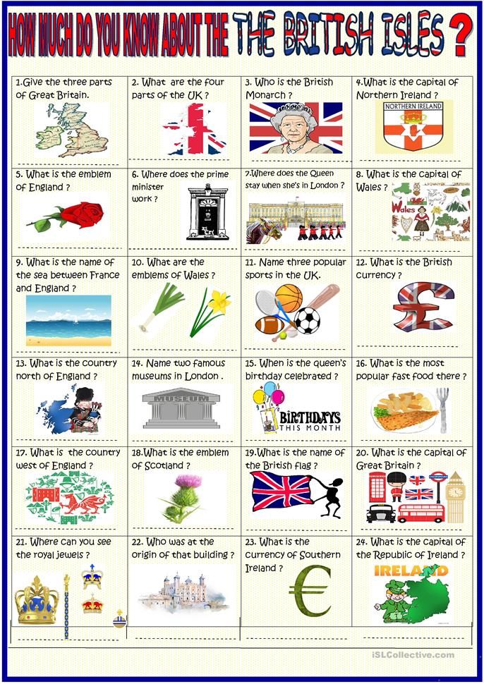 British Isles 36 Question Quiz With Key British Isles This Or