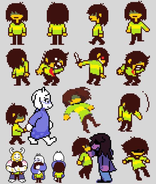 Image result for kris deltarune sprite | Undertale fanart, Undertale ...