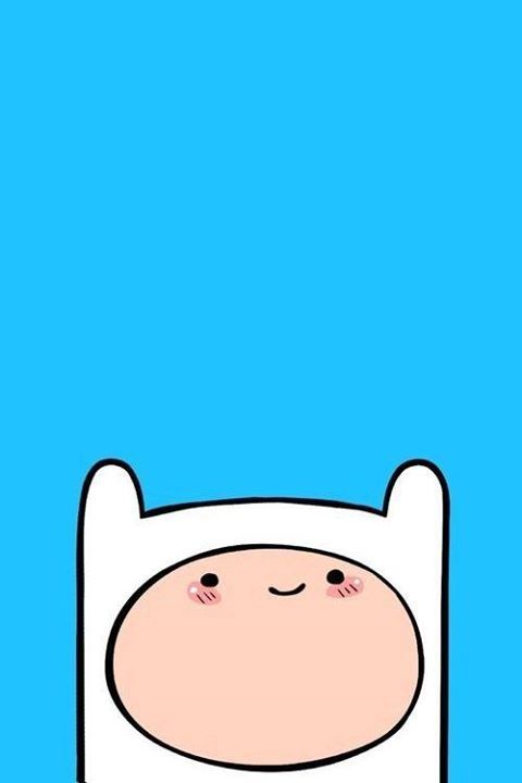 an image of a cartoon character on a blue background with the caption adventure time