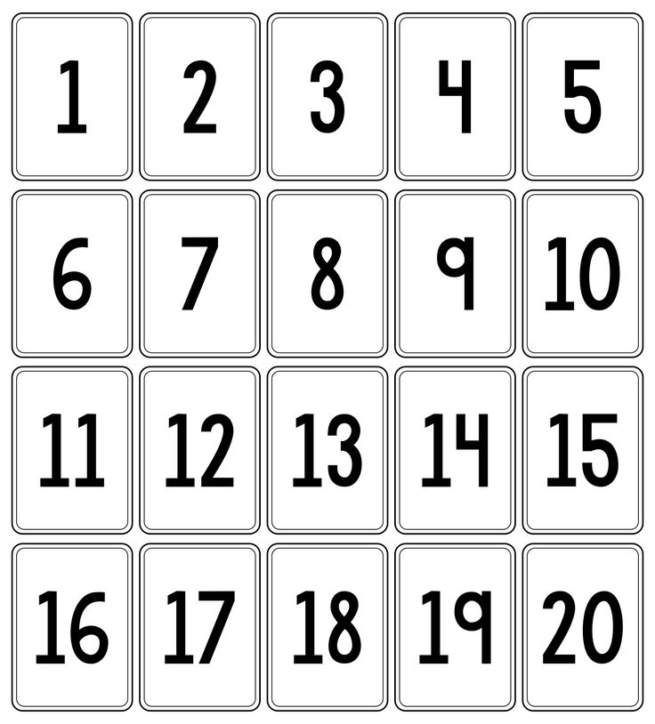 the numbers are arranged in black and white for each number to be ...