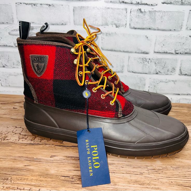 Men’s Polo Ralph Lauren Claus Leather Rob Royal Boots Red Plaid Flannel Size 15 Brand New With Tags Royal Boots, Polo Ralph Lauren Shoes, Red Plaid Flannel, Ralph Lauren Shoes, Shoes Men, Plaid Flannel, Red Plaid, Polo Ralph, Mens Polo