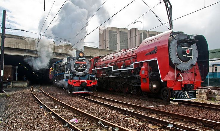 South African Steam Locomotives. South African Railways, Ajaccio Corsica, Kalk Bay, Ho Model Trains, Steam Engine Trains, Railway Museum, Old Trains, Red Devil, Steam Engines