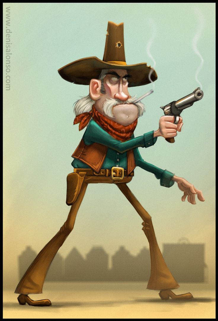 Old Cowboy by denisalonso.deviantart.com on @deviantART Old Cowboy Drawing, Cowboy Cartoon, Western Train, Cowboy Character Design, Cartoon Cowboy, Cowboy Character, Cowboy Draw, Old Cowboy, Funny Caricatures