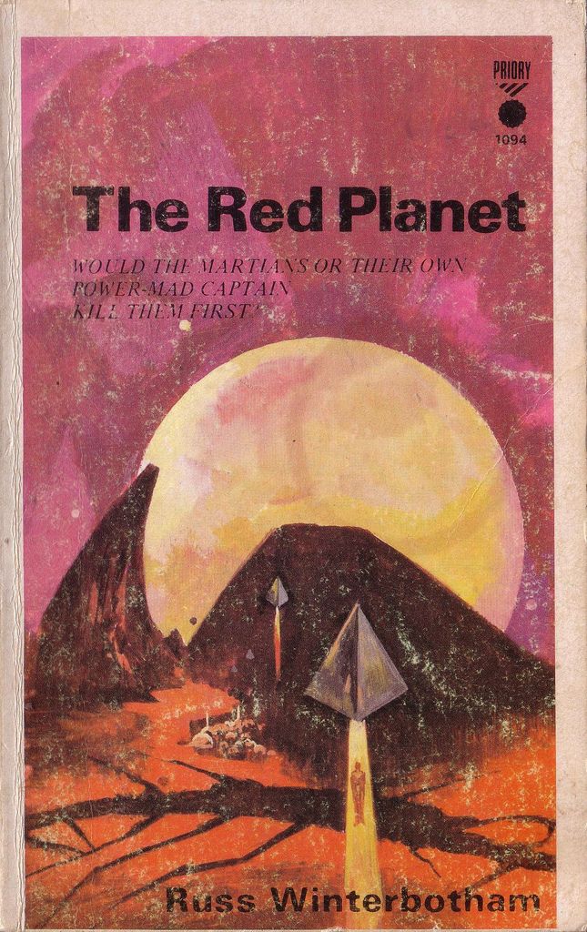 the red planet by russ winterbotham, with an illustration of a tent in the background