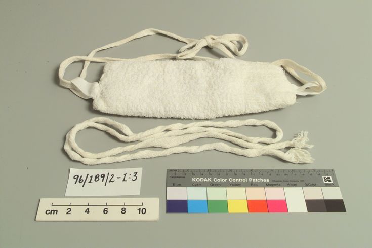 Sanitary napkin and sanitary belts, cotton, hand made by Mrs Ellen Stephenson, Australia, [1940-1960] Feminine Hygiene Products, Return To Sender, Sanitary Towels, Object Of Desire, Menstrual Pads, Sanitary Napkin, Sanitary Pads, Hygiene Products, Feminine Hygiene