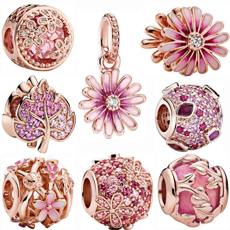 Beautiful Rose Gold Charms, perfectly fit on Pandora Bracelets Pandora Bracelet Rose Gold, Rose Gold Pandora Bracelet, Gold Pandora Bracelet, Rose Gold Pandora, Charms For Pandora Bracelet, Gold Pandora, Pandora Bracelet Charms Ideas, Pandora Rose, Charms Pandora