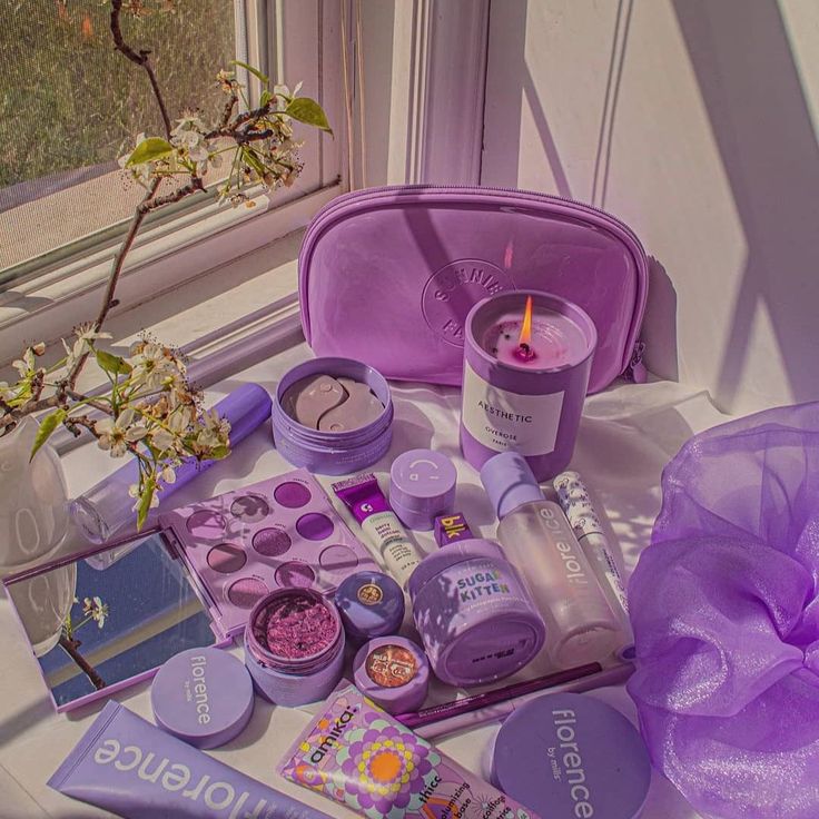 ColourPop Cosmetics on Instagram: “a cute purple aesthetic to help brighten up your Monday ���💜☀️ spot any of your faves in there? - featuring: lilac you a lot palette -…” Ultra Beauty, Violet Aesthetic, Lavender Aesthetic, Purple Makeup, Colourpop Cosmetics, Diy Beauty Hacks, Beauty Makeup Tips, Purple Aesthetic, Aesthetic Makeup