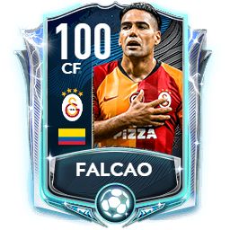 the soccer card has been designed to look like it is about to be called falcao