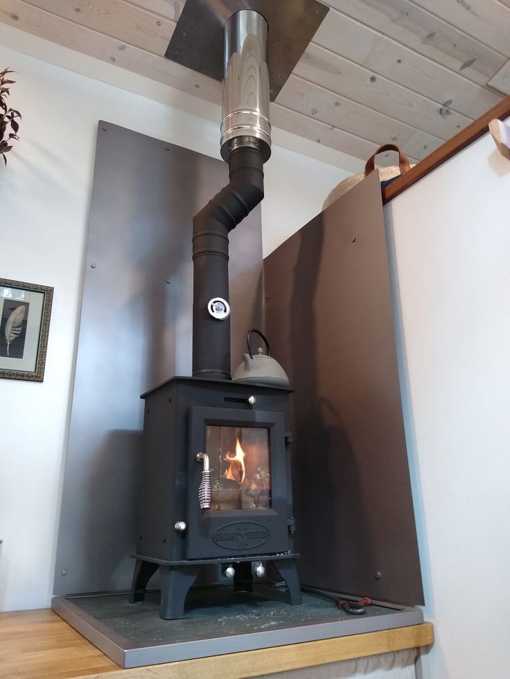 a stove that is sitting inside of a room