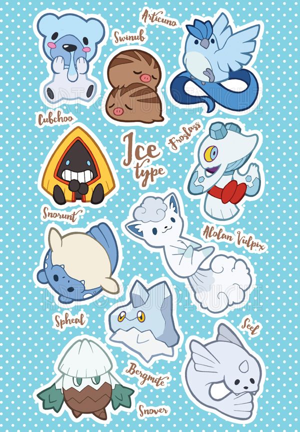 stickers with different types of animals and words on the back of them, all in blue