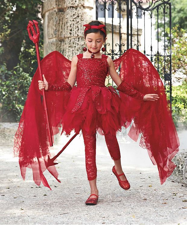 Cute And Creepy Halloween Costumes For Girls Easyday Halloween Kids Costumes, Holloween Costumes, Halloween Kids Costumes Girls, Kids Costumes Girls, Devil Costume, Holloween Costume, Black Halloween Dress, Halloween Express, Halloween Costumes Ideas