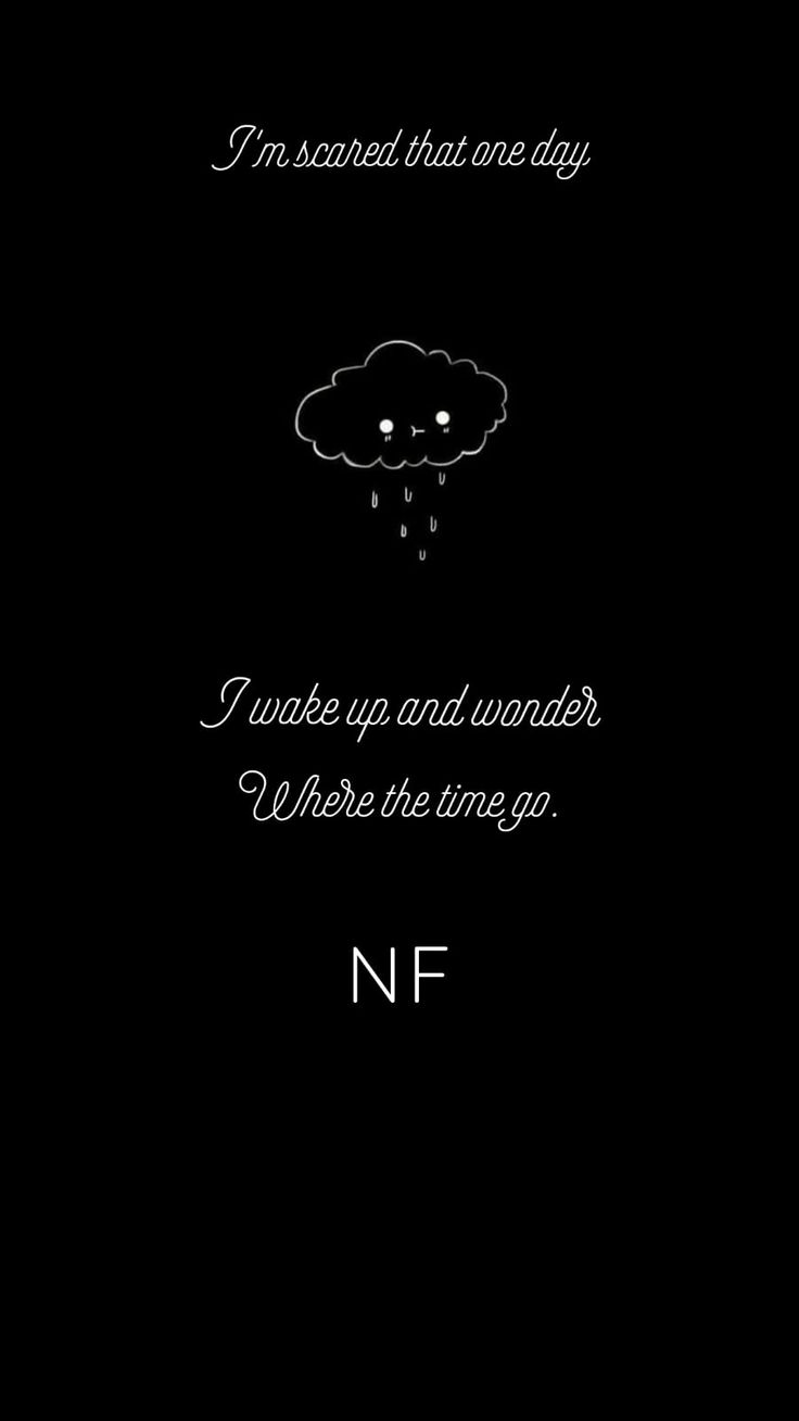 a black and white photo with the words nf on it