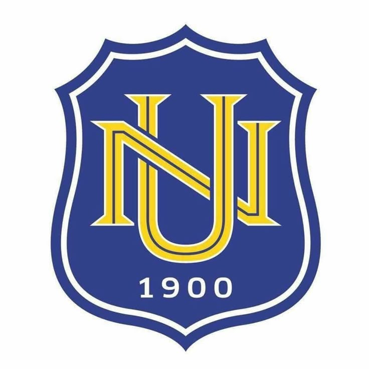 the u n logo is shown in blue and yellow