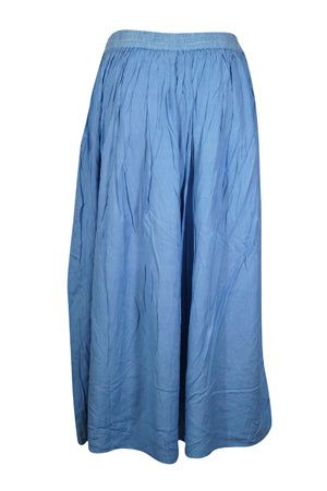 Blue Long Skirt, Soft and Flowy Long Boho Skirts, Hand Painted Hippie Maxi Skirt S/M/L: This captivating piece is a vibrant addition to your wardrobe. Soft and flowy, this blue hippie maxi skirt is hand painted for a unique and one-of-a-kind look. Make a statement and stand out from the crowd in this dazzling skirt! Enjoy a delightful hand painted blue skirt, perfect for embracing the summer while basking in its refreshing hues. The fabric's comforting texture invites you to unwind. This contemp Summer Blue Flowy Maxi Skirt, Flowy Long Blue Skirt, Hippie Style Blue Long Skirt, Baggy Long Blue Skirt, Hippie Long Blue Skirt, Boho Skirts, Blue Skirt, Long Skirt, Maxi Skirt