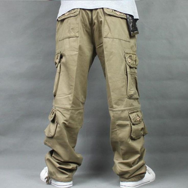 These cargo pants are a great inspiration for anyone who wants cozy trousers. Fashioned of good quality cotton, these mid-waist pants will add style to your look and keep you comfortable throughout the day. The loose-fit pants will complement your hip-hop style in the best way. These pants will get you smiling.Specifications Waist Type: MID Thickness: Heavyweight Style: Safari Style Pant Style: Cargo Pants Origin: Mainland China Material: Cotton Length: Full Length Item Type: Full Length Gender: MEN Front Style: Flat Fit Type: LOOSE Fabric Type: Broadcloth Closure Type: Zipper Fly CN: Jiangsu Brand Name: GeraldBlack Applicable Season: Winter Applicable Scene: Casual Combat Cotton Trousers, Combat Style Cotton Trousers, Cotton Cargo Pants Full Length, Combat Style Cotton Bottoms With Pockets, Cotton Combat Bottoms With Multiple Pockets, Combat Cotton Bottoms With Multiple Pockets, Khaki Cotton Cargo Pants, Full-length Cotton Cargo Pants With Hip Pockets, Khaki Cotton Parachute Pants With Multiple Pockets