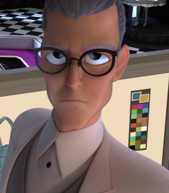 an animated man wearing glasses and a suit