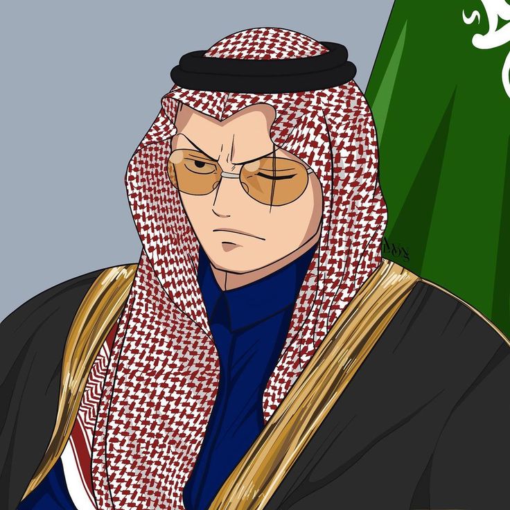 a man with glasses and a scarf around his neck is staring at something while standing in front of a green flag