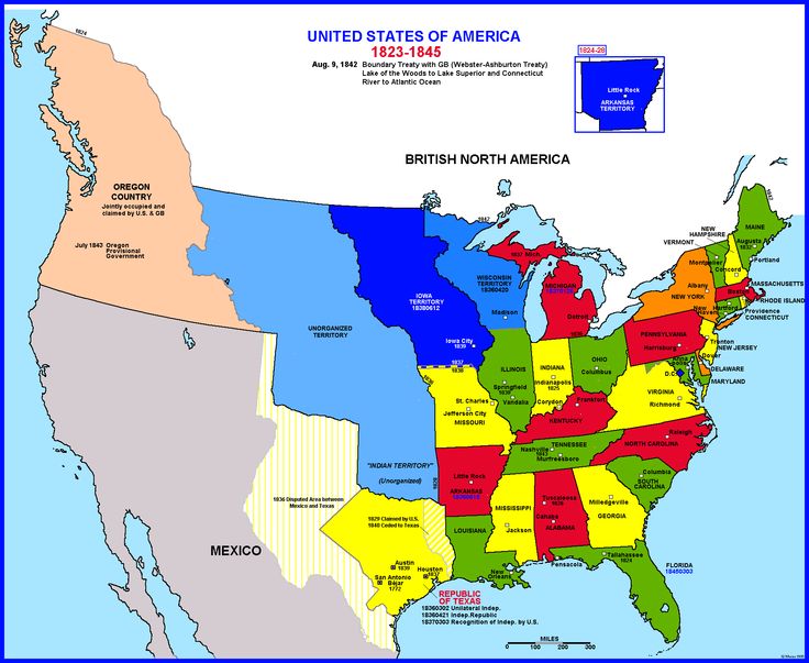 the united states of america is shown in this map