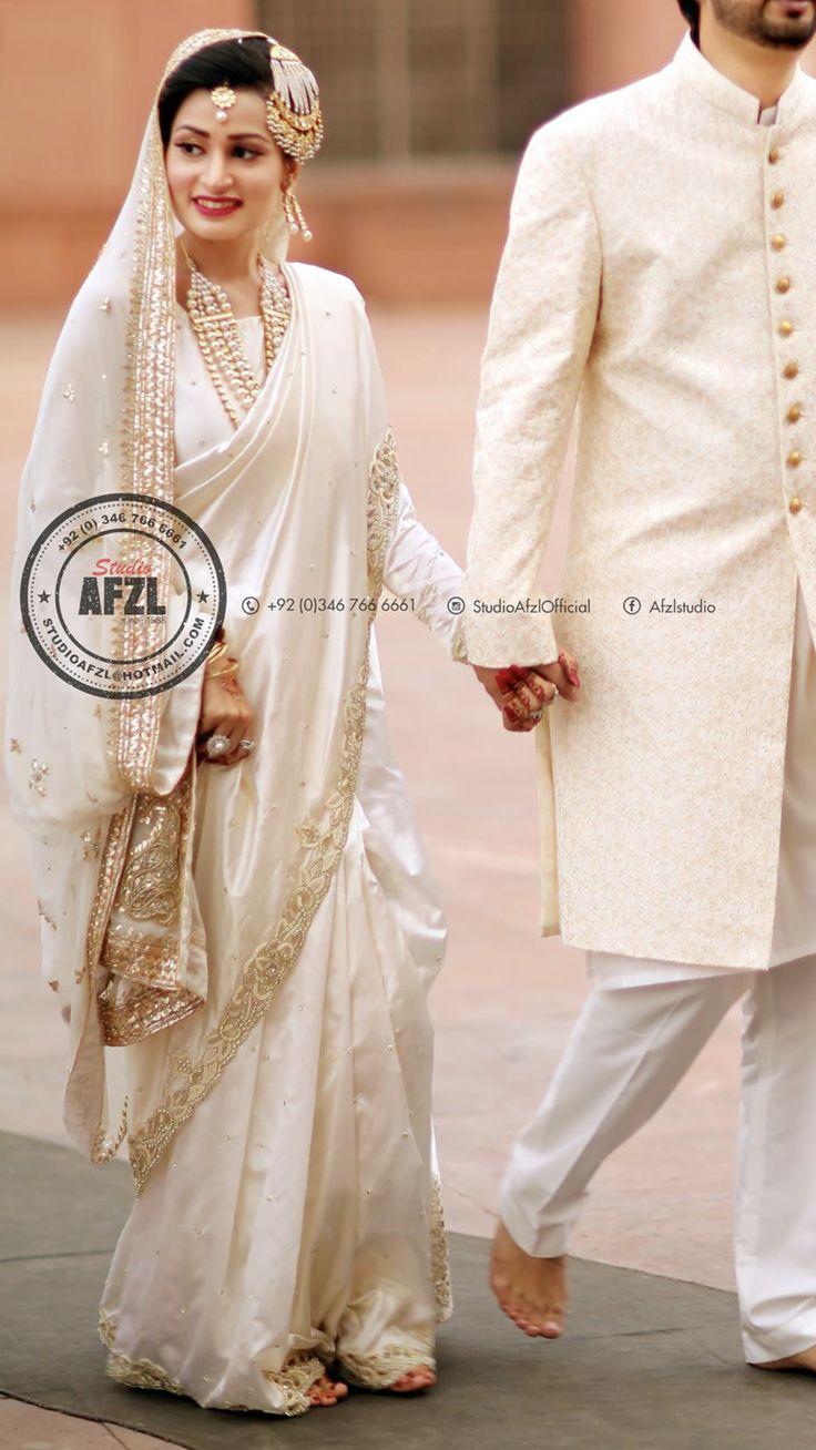 Nikkah | Couple wedding dress, Men fashion casual shirts, Bridal wear