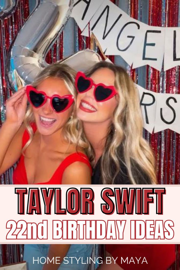 taylor swift 22nd birthday party ideas Taylor Swift 22nd Birthday, 22nd Birthday Party Ideas, Birthday Ideas At Home, 22nd Birthday Ideas, 22nd Birthday Party, 23rd Birthday Decorations, Taylor Swift 22, Birthday Ideas For Her, 23rd Birthday