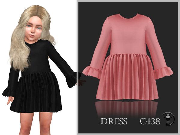 turksimmer's Dress C438 | Sims 4 dresses, Sims 4, Sims 4 cc kids clothing