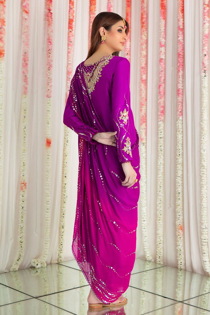 Designer Outfit, Color Magenta, Traditional Attire, Pakistani Designers, Raw Silk, Wedding Season, Winter Wedding, Summer Wedding, Wedding Bridal