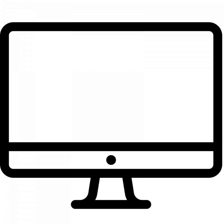 a black and white image of a computer monitor