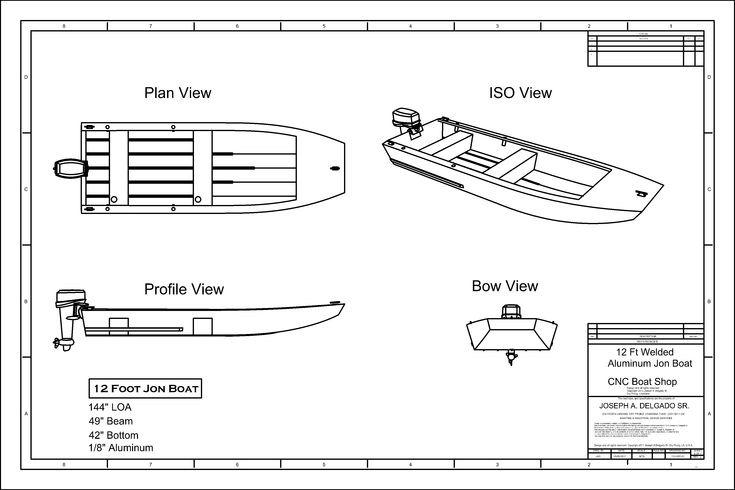 the plans for a small boat