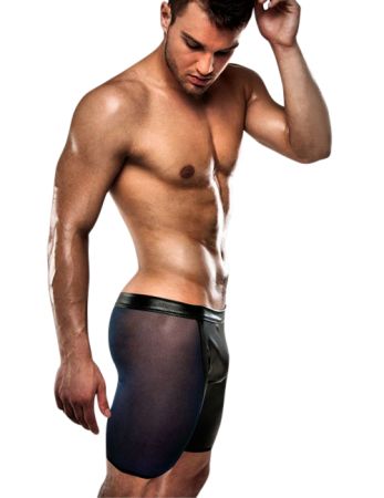 Passion - transparente Shorts mit Wetlook Details – Bild $_i Black Attire, Compression Pants, Guy Drawing, Real Man, Fashion Wear, Men Fashion, Mens Outfits, Pants, How To Wear