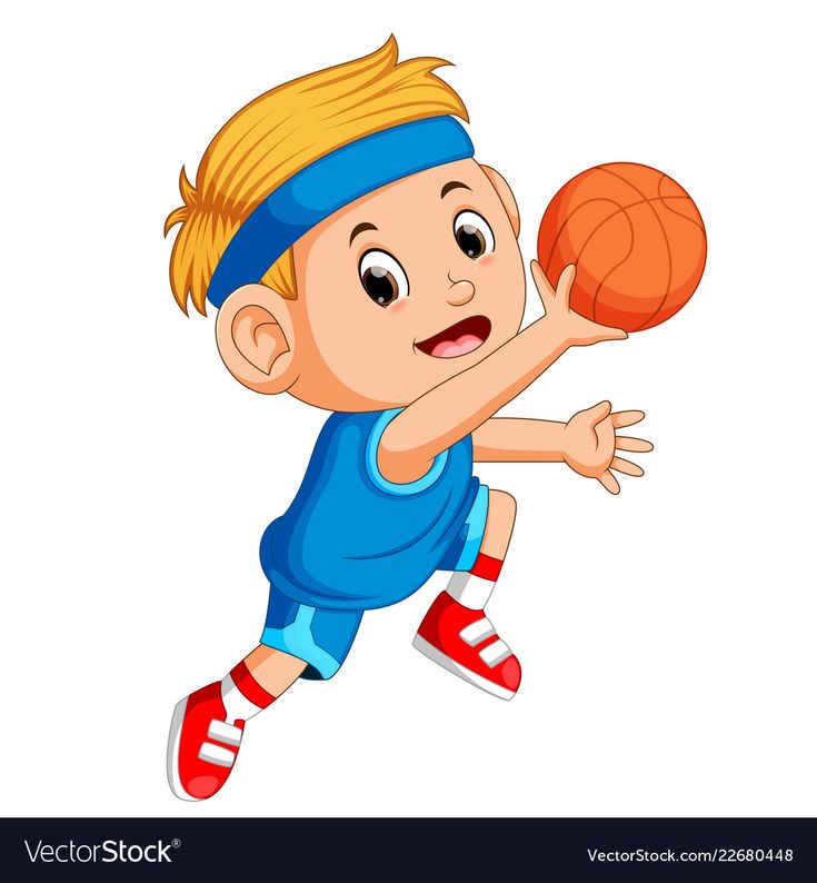 a little boy playing basketball on a white background