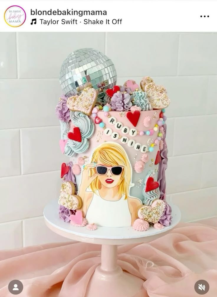 Pin by Lauren Tromp on Cakes+ in 2024 | Taylor swift birthday, Taylor ...