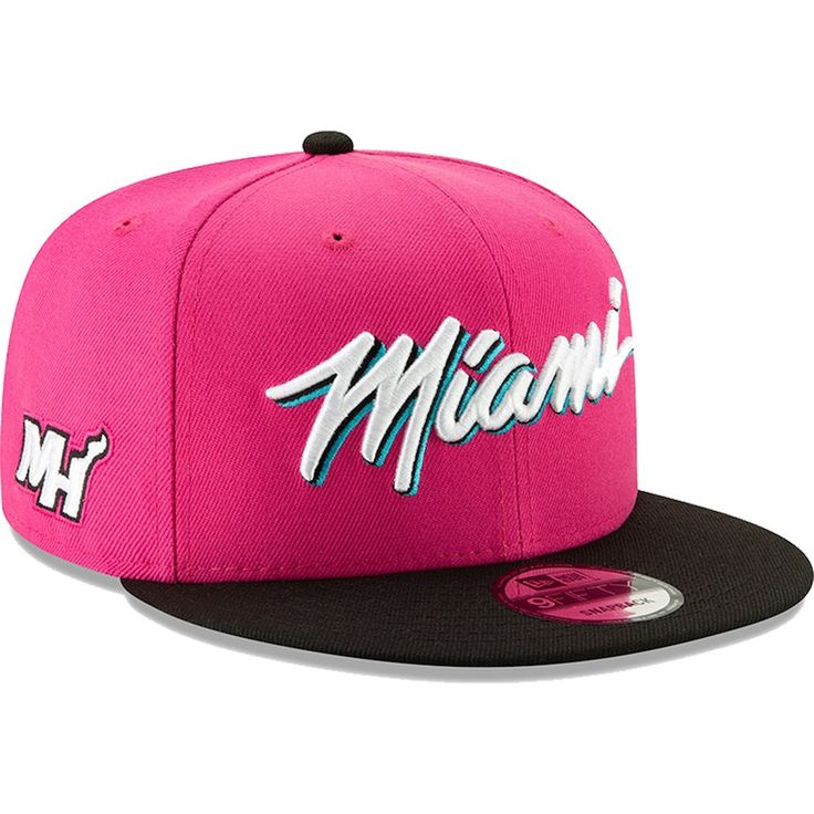 * Men's Miami Heat New Era Pink Earned Edition 9FIFTY Snapback Hat, Your Price: $33.99 Hot Beach, Hat Stores, Sports Coach, Nba Hats, Store Image, Nba News, Nba Teams, New Era Cap, Miami Heat