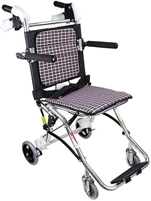 JFFFFWI Transport Wheelchair - 18 inch Seat - Folding Transport Chair with Foot Rests - Foldable Wheel Chair for Travel and Storage Portable Wheelchair, Transport Chair, Transport Wheelchair, Lightweight Wheelchair, Wheel Chair, Zero Gravity Chair, Portable Travel, Free Amazon Products, Indoor Furniture