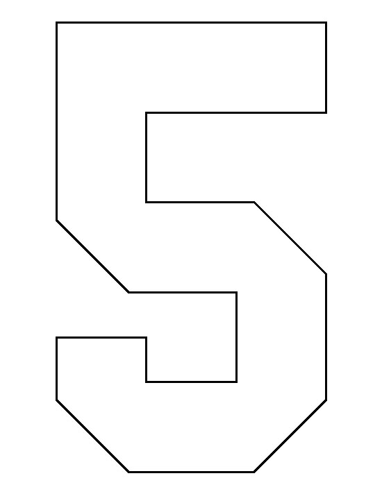 the letter s is made up of black and white lines, which are outlined in three different