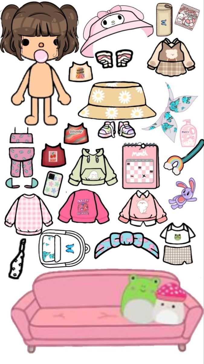 Pin on toca boca | Paper dolls, Paper doll house, Paper dolls book