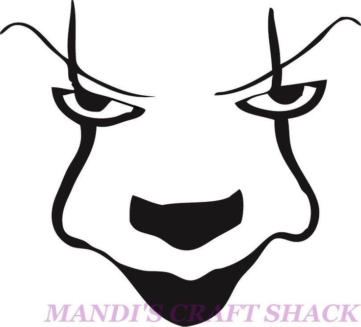 a black and white drawing of a clown's face with the words mandarin craft shack