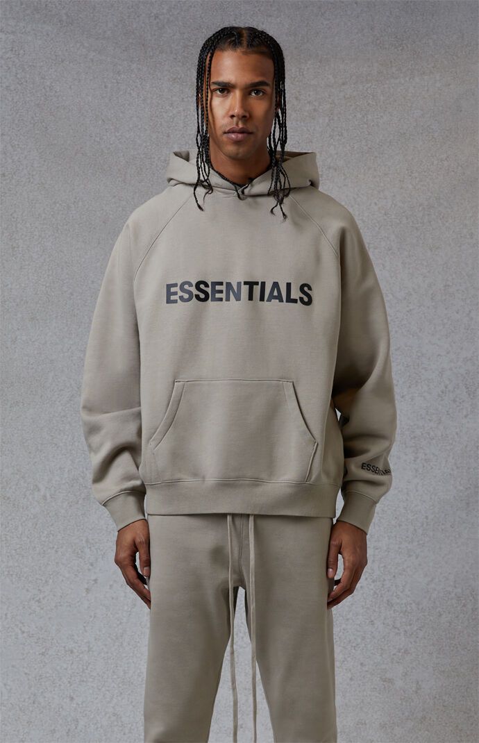 FOG - Fear Of God Essentials Olive Hoodie | PacSun Shirt On Top Of Hoodie Outfit, Hoodies Outfit Men, Hoodie Men Outfit, Hoodie And Sweatpants Outfit, Olive Hoodie, Green Hoodie Men, Hoodie Outfit Men, Sweatpants And Hoodie, Essentials Hoodie