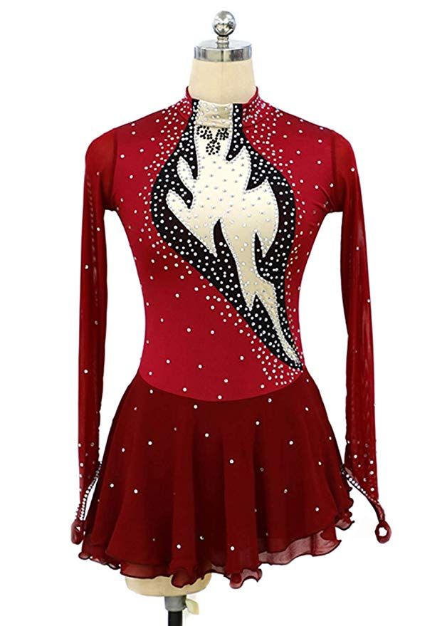 a female figure skating dress on a mannequin