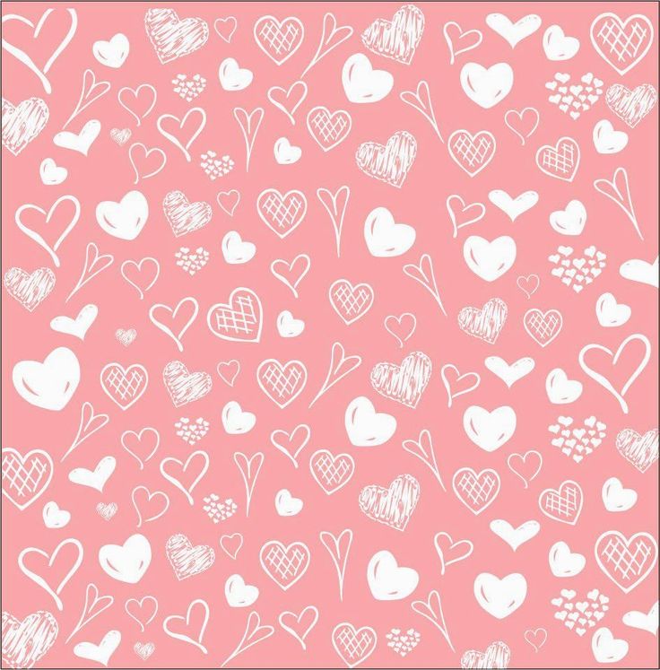 a pink background with white hearts on it