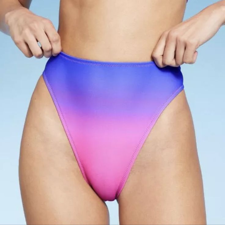 New In X-Small. Back Has A Few Tiny Picks As Shown In Last Picture. Sold Out! / Price Firm!! Purple Fitted High-waist Swimwear, Bathing Suits Bikinis, Bathing Suits For Women, Swimwear For Women, Cheeky Bikinis, Pink Ombre, Michelle Obama, Swim Bottoms, Women's Swimwear