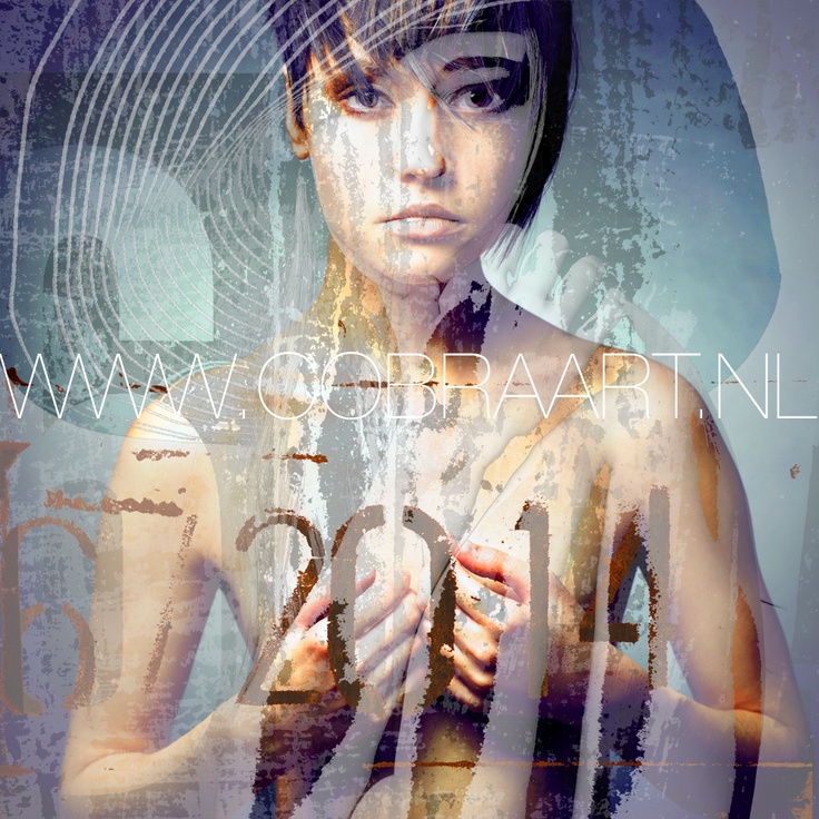 a digital painting of a woman holding her hands in front of her chest and the words 2013 written on it